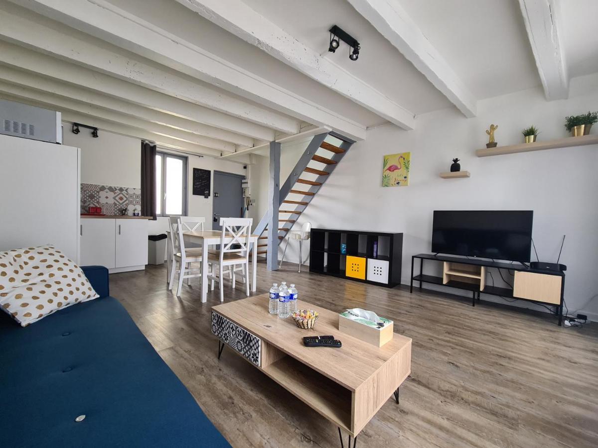 Les Cosy De Nancy - Le Duplex Aux Flammants Roses - 4Etoilesアパートメント エクステリア 写真